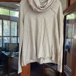 Free people tan slouchy turtleneck